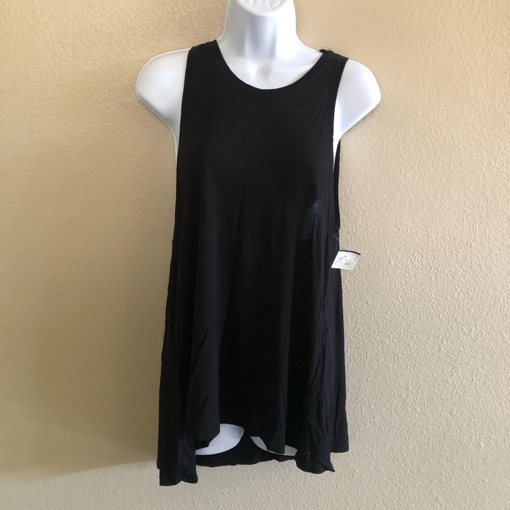 Sweaty Betty London Easy Peazy Bamboo Viscose Dropped Back Tank Top Size S